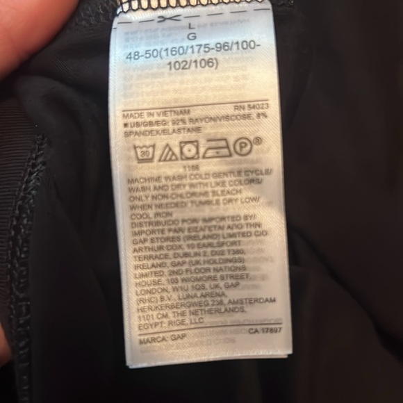 Three pairs Brand new Gap black leggings size Large - Picture 5 of 5